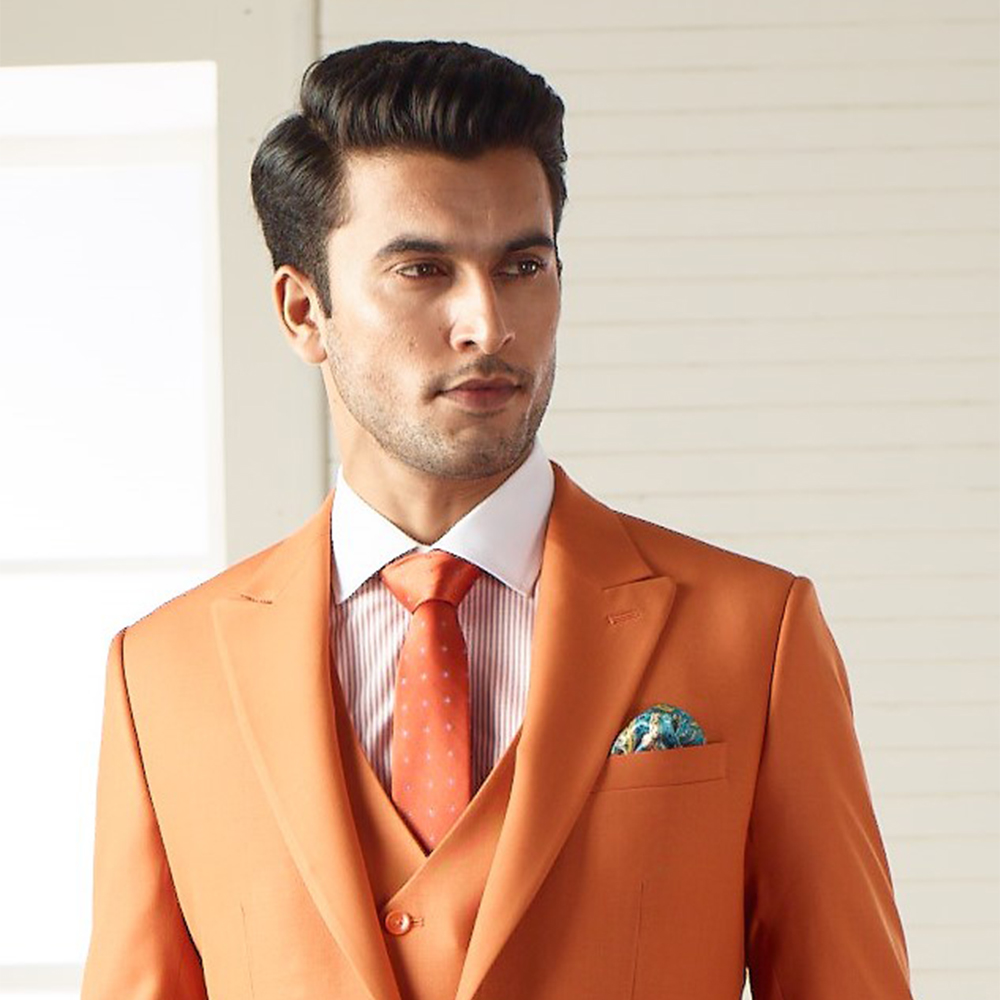 Women's Wear Stylish Light Orange Color Heavy Fox Georgette Casual Wear  Salwar Suit
